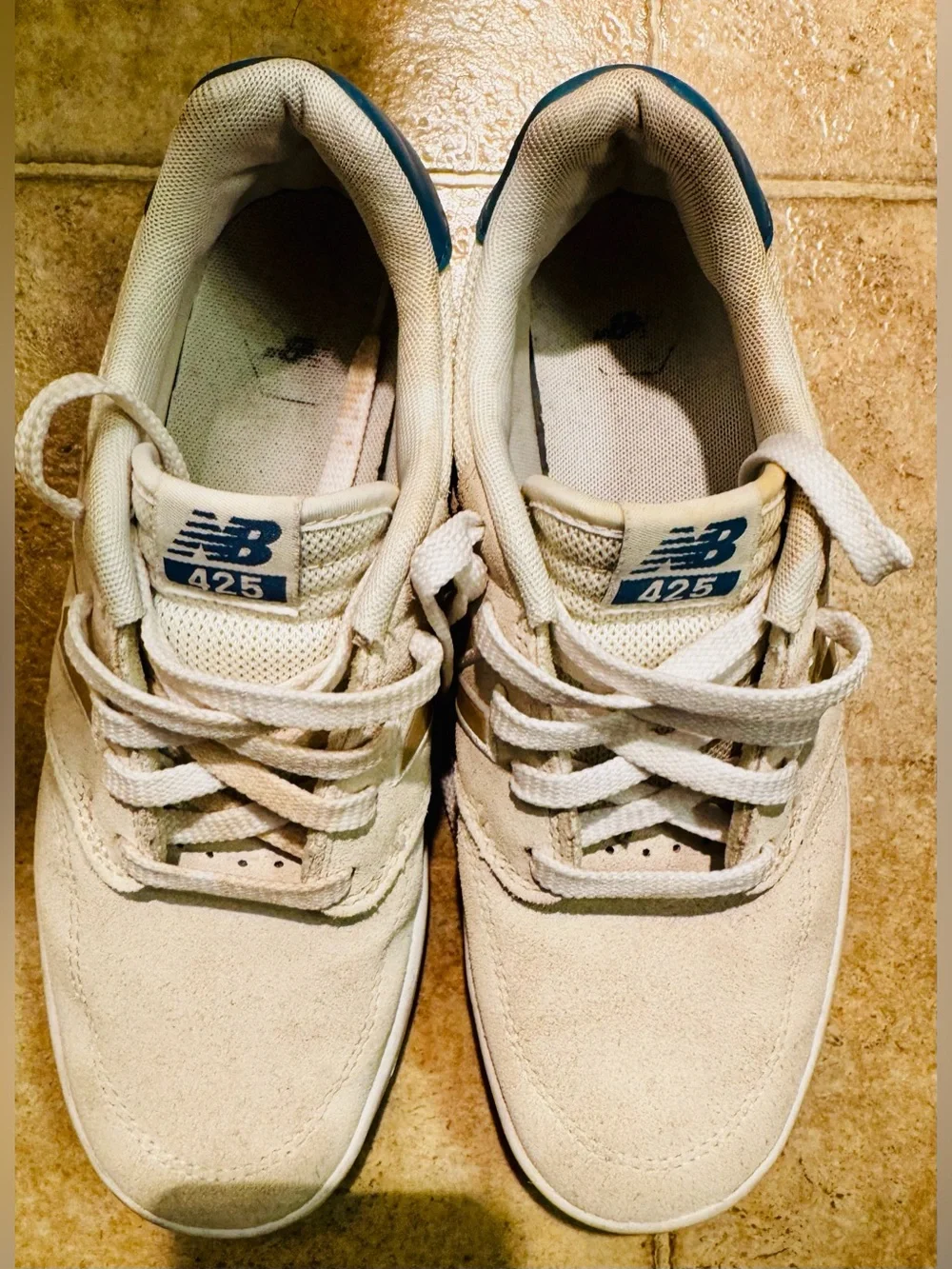 New Balance 425 Men's Off-White Suede Sneakers